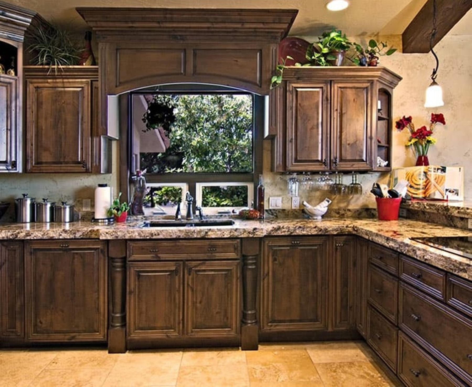 Crown Tuscany alder Golden Onyx traditional kitchen